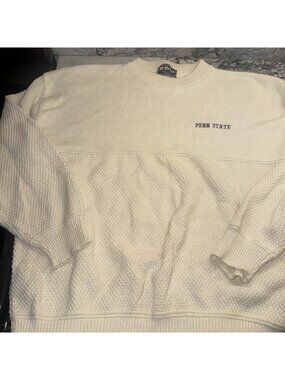 VTG 90s McBriar Penn State Men’s Large Knit Cream Sweater